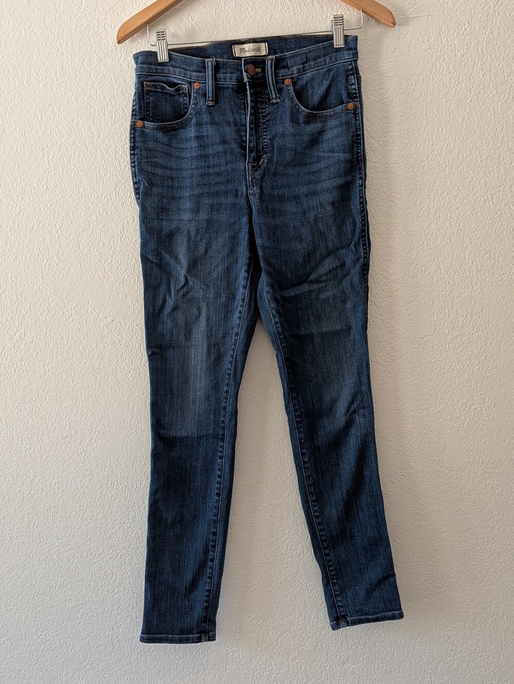 Madewell 10” High Rise Skinny Jeans in Danny Wash G7391 Size 27